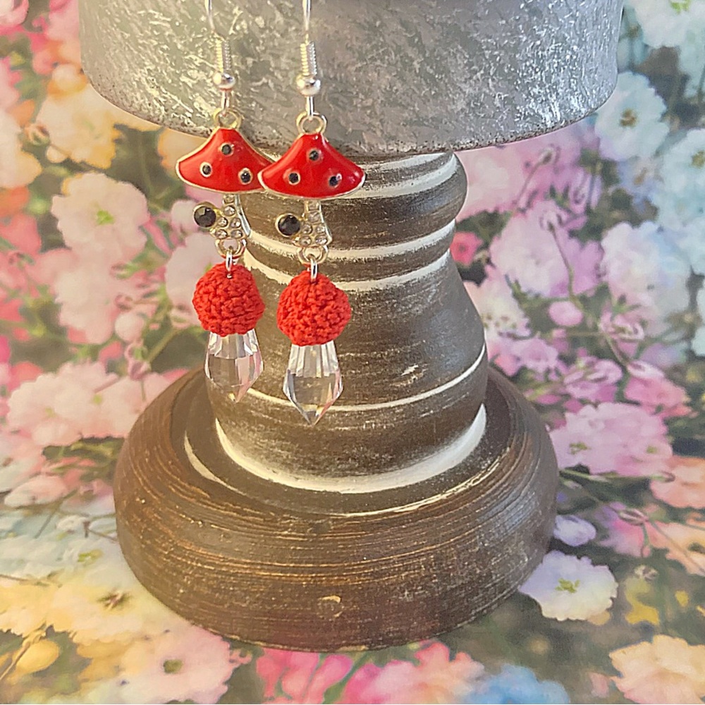 Mushroom earrings